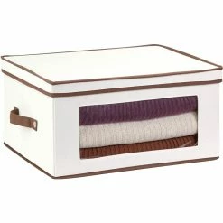Honey-Can-Do Honey Can Do Natural Canvas Large Window Storage Chest