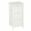Honey-Can-Do 3-Drawer Woven Fabric Storage Organizer, White -ORGANIZTIONAL STORAGE Sales unnamed file 1007