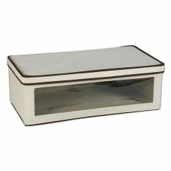 Household Essentials Large Vision Storage Box, Natural/Brown (514)