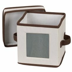 Household Essentials Saucer Storage Chest, Natural (530)