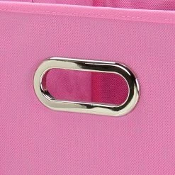 Household Essentials Storage Cubes With Lids, Pink (31-1) 9 Household Essentials Storage Cubes With Lids, Pink (31-1) -ORGANIZTIONAL STORAGE Sales unnamed file 1043