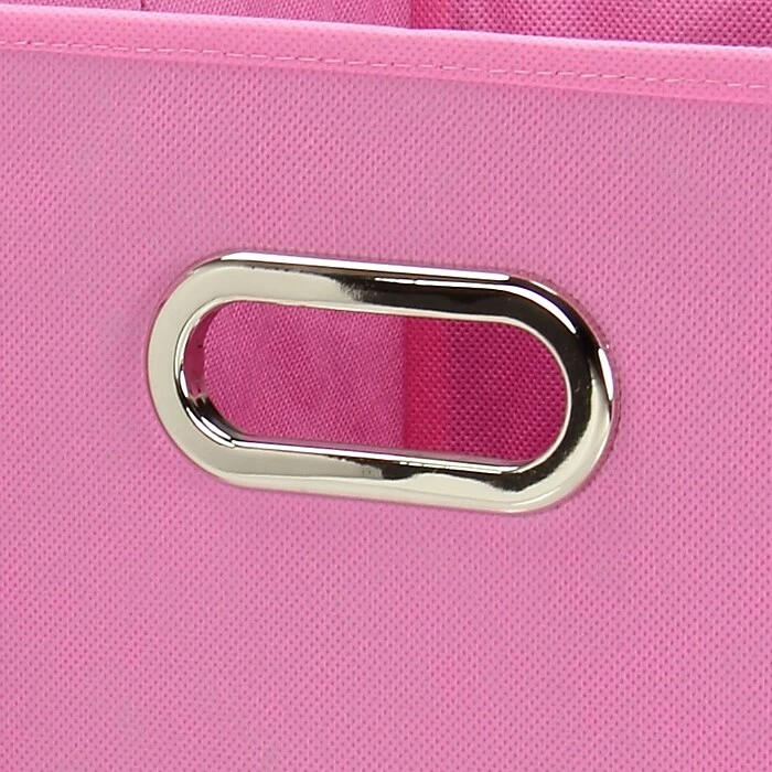 Household Essentials Storage Cubes With Lids, Pink (31-1) 6 Household Essentials Storage Cubes With Lids, Pink (31-1) - Image 4