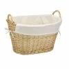Household Essentials Willow Laundry Basket With Cotton Liner, Natural (ML-5569) -ORGANIZTIONAL STORAGE Sales unnamed file 1056