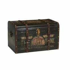 Household Essentials Large Vintage Totty Decorative Home Storage Trunk (9243-1)
