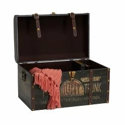 Household Essentials Large Vintage Totty Decorative Home Storage Trunk (9243-1) 10 Household Essentials Large Vintage Totty Decorative Home Storage Trunk (9243-1) -ORGANIZTIONAL STORAGE Sales unnamed file 1069