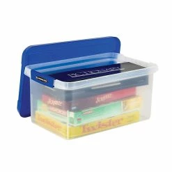 Bankers Box® Bankers Box Heavy-Duty Latch Lid Plastic File Box, Letter Size, Blue/Clear, Each (86101) 13 Bankers Box® Bankers Box Heavy-Duty Latch Lid Plastic File Box, Letter Size, Blue/Clear, Each (86101) -ORGANIZTIONAL STORAGE Sales unnamed file 108