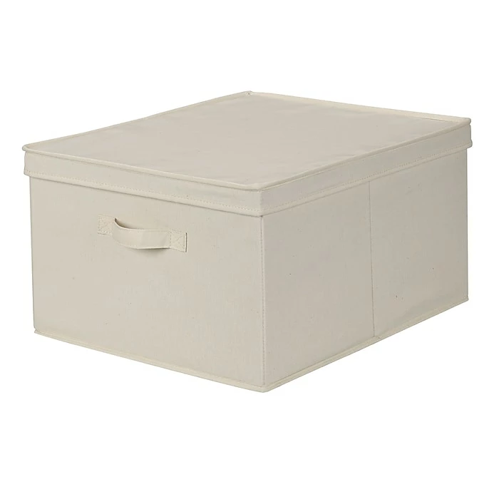 Household Essentials Jumbo Lidded Storage Box, Natural (115) 3 Household Essentials Jumbo Lidded Storage Box, Natural (115)