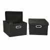 Household Essentials Hard-Side Nested Box With Lid, Black (10KDBLK-1) -ORGANIZTIONAL STORAGE Sales unnamed file 1088