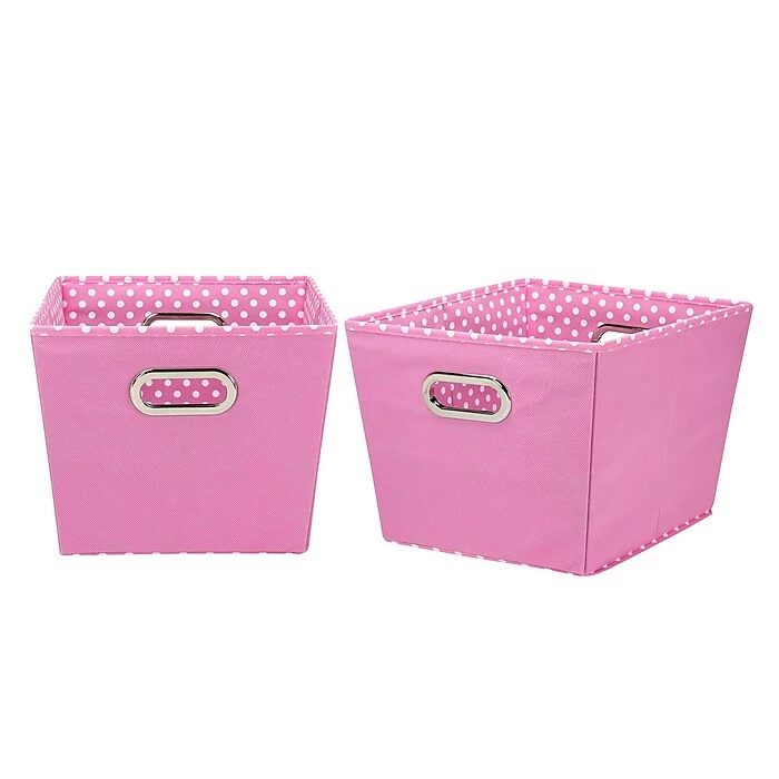 Household Essentials Decorative Storage Bin, Pink (92-1) 3 Household Essentials Decorative Storage Bin, Pink (92-1)
