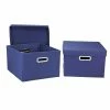 Household Essentials Hard-Side Nested Box With Lid, Navy (10KDNVY-1) 1 Household Essentials Hard-Side Nested Box With Lid, Navy (10KDNVY-1) -ORGANIZTIONAL STORAGE Sales unnamed file 1101