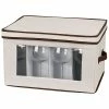 Household Essentials Stemware Balloon Storage Chest, Natural (542) 2 Household Essentials Stemware Balloon Storage Chest, Natural (542) -ORGANIZTIONAL STORAGE Sales unnamed file 1105