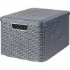 Curver Large Style Polypropylene Storage Box With Lid, Dark Gray (230720-US) -ORGANIZTIONAL STORAGE Sales unnamed file 1129