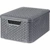 Curver Medium Style Box With Lid, Dark Gray (230722-US) -ORGANIZTIONAL STORAGE Sales unnamed file 1130