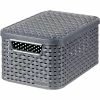 Curver Small Style Box With Lid, Dark Gray (230719-US) 2 Curver Small Style Box With Lid, Dark Gray (230719-US) -ORGANIZTIONAL STORAGE Sales unnamed file 1131