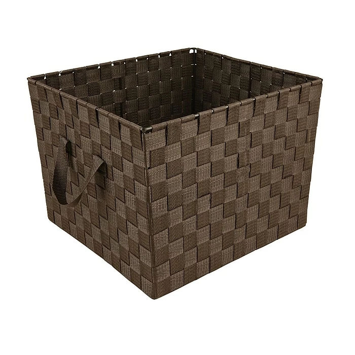 Simplify Large Woven Strap Tote, Choco 3 Simplify Large Woven Strap Tote, Choco