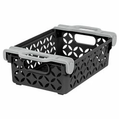 IRIS® Small Decorative Basket, Black, 8 Pack (250104) -ORGANIZTIONAL STORAGE Sales unnamed file 1144