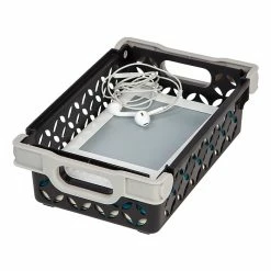 IRIS® Small Decorative Basket, Black, 8 Pack (250104) -ORGANIZTIONAL STORAGE Sales unnamed file 1146