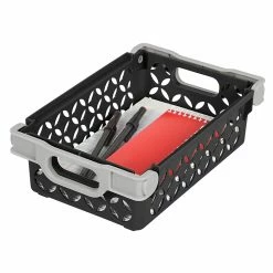 IRIS® Small Decorative Basket, Black, 8 Pack (250104) -ORGANIZTIONAL STORAGE Sales unnamed file 1147