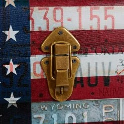 Household Essentials Jumbo Americana Decorative Home Storage Trunk (9203-1) -ORGANIZTIONAL STORAGE Sales unnamed file 1161