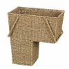 Household Essentials Seagrass Stair Basket With Handles, Natural (ML-5647) 1 Household Essentials Seagrass Stair Basket With Handles, Natural (ML-5647) -ORGANIZTIONAL STORAGE Sales unnamed file 1167
