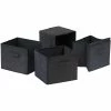 Winsome Capri Foldable Fabric Basket, Black, 4/Pack -ORGANIZTIONAL STORAGE Sales unnamed file 1175