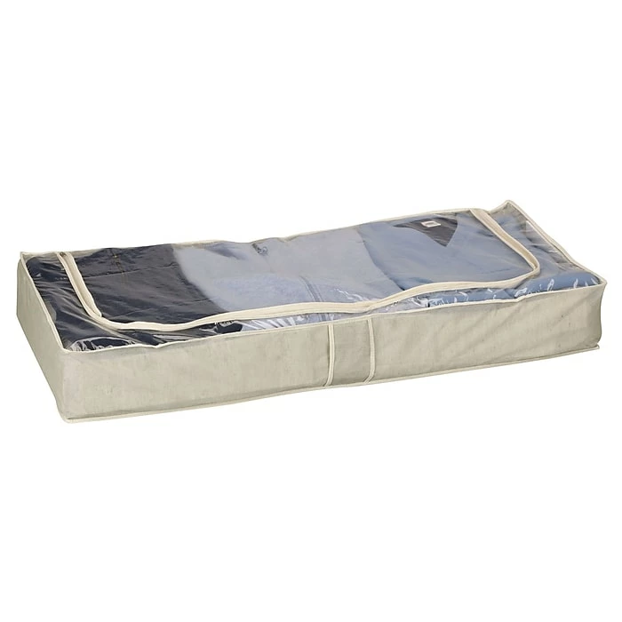 Household Essentials Under Bed Chest, Coffee Linen (66062) 3 Household Essentials Under Bed Chest, Coffee Linen (66062)