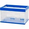 Iris Open Lid Collapsible Storage Crate, Clear/Blue (100711) 1 Iris Open Lid Collapsible Storage Crate, Clear/Blue (100711) -ORGANIZTIONAL STORAGE Sales unnamed file 120