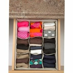 Simplify Drawer Organizer, 9 Compartment, Faux Jute (25516-FEJ) -ORGANIZTIONAL STORAGE Sales unnamed file 1200