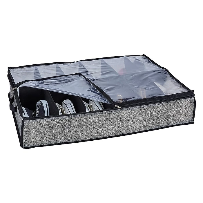 Simplify Under The Bed Shoe Storage Box, 12 Pair, Black (25430-BLACK) 4 Simplify Under The Bed Shoe Storage Box, 12 Pair, Black (25430-BLACK) - Image 2