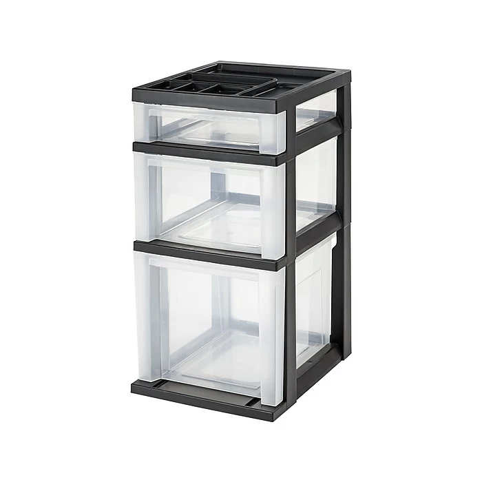 Staples 3 Drawers File Storage, Black (115026/115027) 3 Staples 3 Drawers File Storage, Black (115026/115027)