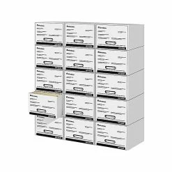 Universal Heavy-Duty 1 Drawer Stackable Storage, White, 6/Carton (UNV85300) -ORGANIZTIONAL STORAGE Sales unnamed file 1237
