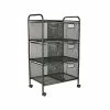 Mind Reader 6-Drawer Office Utility Cart, Black (6DRMESH-BLK) 2 Mind Reader 6-Drawer Office Utility Cart, Black (6DRMESH-BLK) -ORGANIZTIONAL STORAGE Sales unnamed file 1248