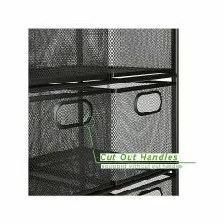 Mind Reader 6-Drawer Office Utility Cart, Black (6DRMESH-BLK) -ORGANIZTIONAL STORAGE Sales unnamed file 1251