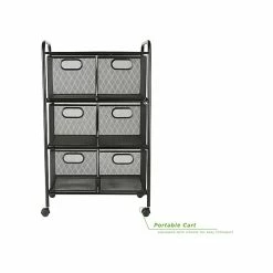 Mind Reader 6-Drawer Office Utility Cart, Black (6DRMESH-BLK) -ORGANIZTIONAL STORAGE Sales unnamed file 1252