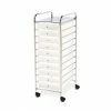 Seville Classics 10-Drawer Organizer Cart, Frosted White (SHE16218WB) -ORGANIZTIONAL STORAGE Sales unnamed file 1255