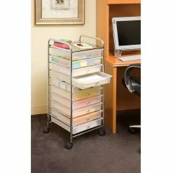 Seville Classics 10-Drawer Organizer Cart, Frosted White (SHE16218WB) 6 Seville Classics 10-Drawer Organizer Cart, Frosted White (SHE16218WB) -ORGANIZTIONAL STORAGE Sales unnamed file 1256