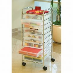 Seville Classics 10-Drawer Organizer Cart, Frosted White (SHE16218WB) 7 Seville Classics 10-Drawer Organizer Cart, Frosted White (SHE16218WB) -ORGANIZTIONAL STORAGE Sales unnamed file 1257