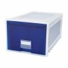 Storex Stackable Storage Drawer, Blue/White (61104U01C) 2 Storex Stackable Storage Drawer, Blue/White (61104U01C) -ORGANIZTIONAL STORAGE Sales unnamed file 1281