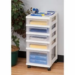 IRIS® 5-Drawer Storage Cart, White, 2 Pack (116803) 8 IRIS® 5-Drawer Storage Cart, White, 2 Pack (116803) -ORGANIZTIONAL STORAGE Sales unnamed file 1285