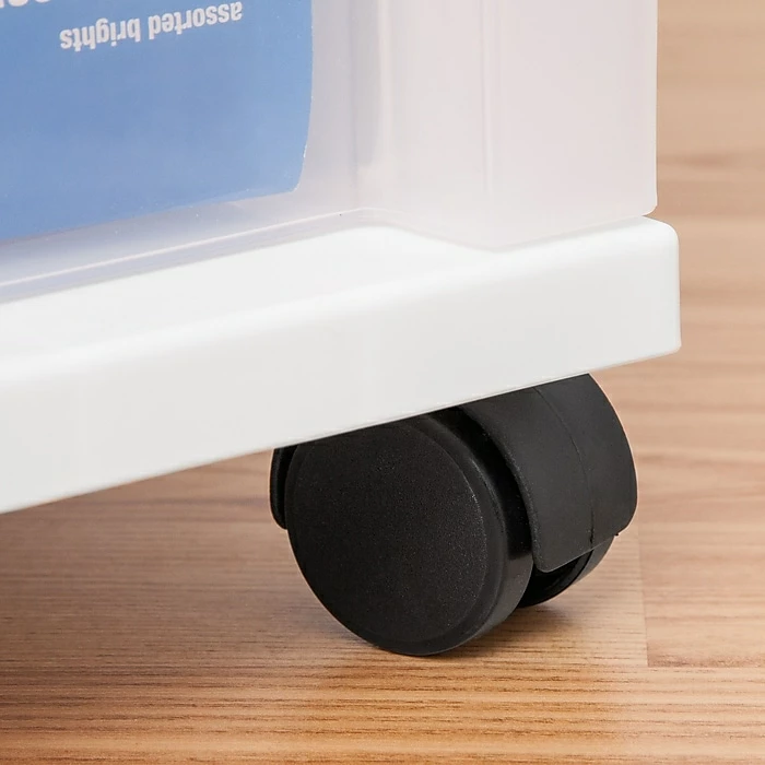 IRIS® 5-Drawer Storage Cart, White, 2 Pack (116803) 6 IRIS® 5-Drawer Storage Cart, White, 2 Pack (116803) - Image 4