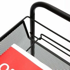 Mind Reader 'Roll' Rolling Metal Mesh 3 Shelf Cart, Black (3TOCART-BLK) -ORGANIZTIONAL STORAGE Sales unnamed file 1313