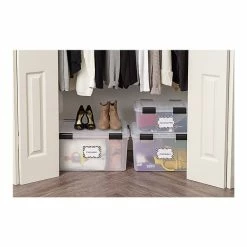 Iris WEATHERTIGHT 19 Qt. Latch Lid Storage Boxes, Clear, 6/Carton (110380) -ORGANIZTIONAL STORAGE Sales unnamed file 132