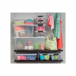 Iris Stack & Pull Stackable, Clear, 6/Carton (100300) -ORGANIZTIONAL STORAGE Sales unnamed file 1321