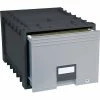 Storex Plastic Archive Storage Box With Lock, Letter Size, Black (61178E02C) -ORGANIZTIONAL STORAGE Sales unnamed file 1327