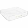 Russell+Hazel Stackable Storage Drawer, Clear/Gold (55745) 1 Russell+Hazel Stackable Storage Drawer, Clear/Gold (55745) -ORGANIZTIONAL STORAGE Sales unnamed file 1331