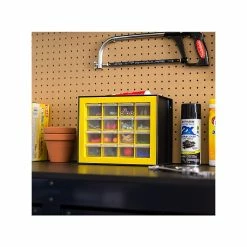 Iris 16-Drawer Desktop Storage Cabinet, Black/Yellow (500173) -ORGANIZTIONAL STORAGE Sales unnamed file 1341