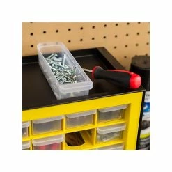 Iris 16-Drawer Desktop Storage Cabinet, Black/Yellow (500173) -ORGANIZTIONAL STORAGE Sales unnamed file 1343