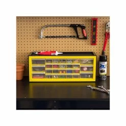 Iris 26-Drawer Desktop Storage Cabinet, Black/Yellow (500175) -ORGANIZTIONAL STORAGE Sales unnamed file 1347