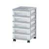 Iris 5-Drawer Storage Cart, Gray/Translucent White (585086) 1 Iris 5-Drawer Storage Cart, Gray/Translucent White (585086) -ORGANIZTIONAL STORAGE Sales unnamed file 1364