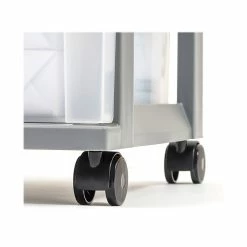 Iris 5-Drawer Storage Cart, Gray/Translucent White (585086) -ORGANIZTIONAL STORAGE Sales unnamed file 1368